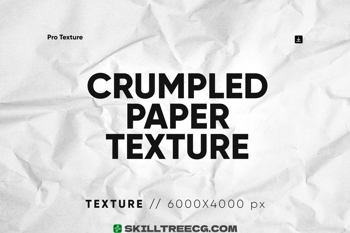 20 Crumpled Paper Texture（660976）-技能树
